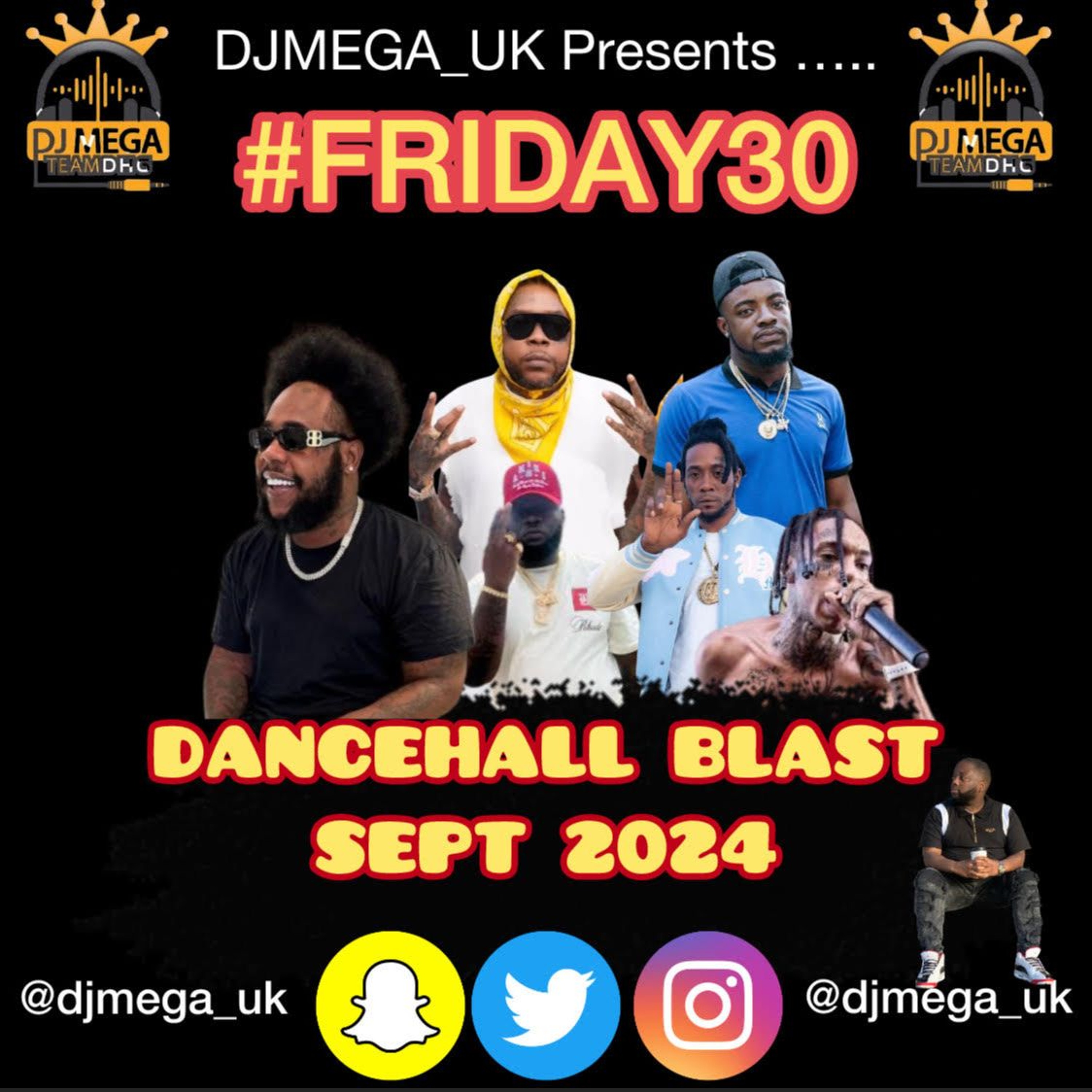DANCEHALL BLAST SEPT 2024 ft Kraff, Vybz Kartel, J'quan, Squash, Jamal + more @djmega_uk cover art