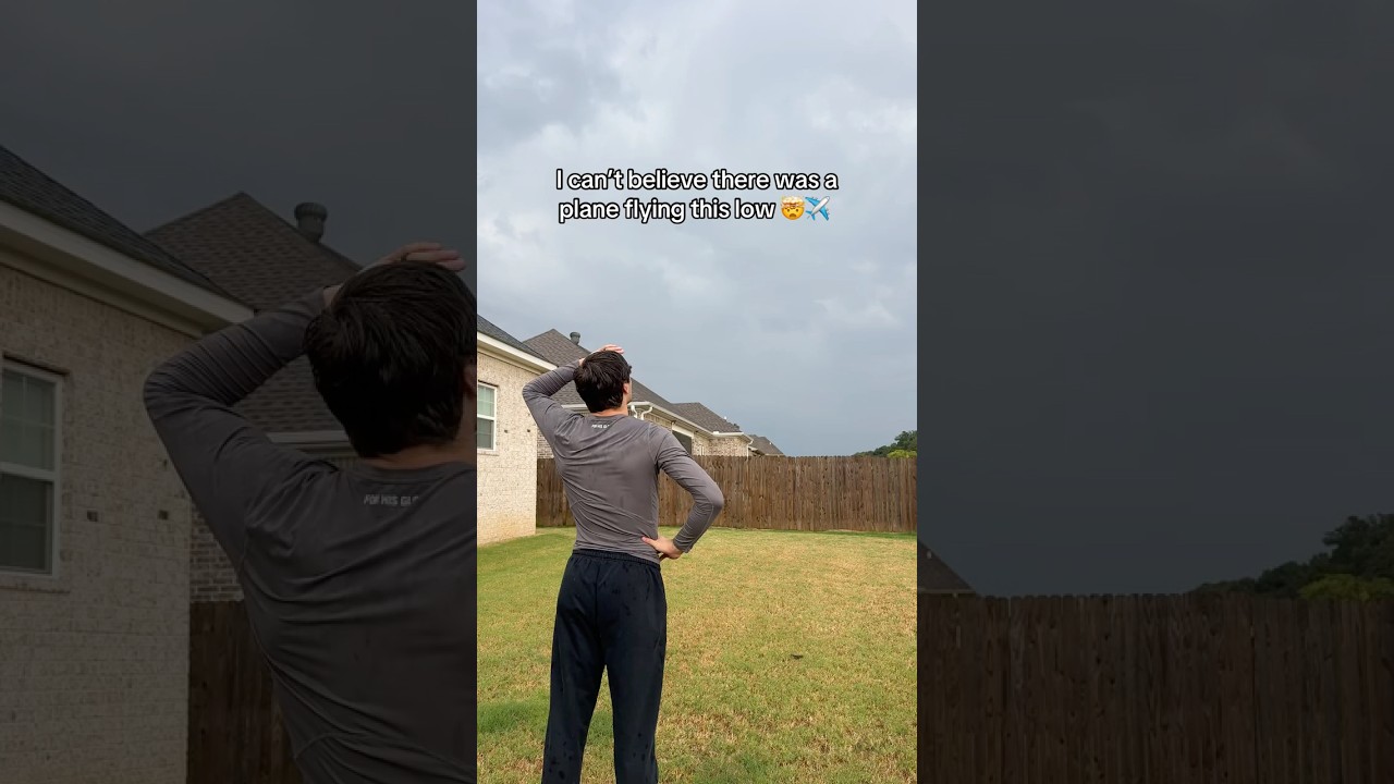 can you guys believe how low this plane was flying 😂 #christian #shorts cover art