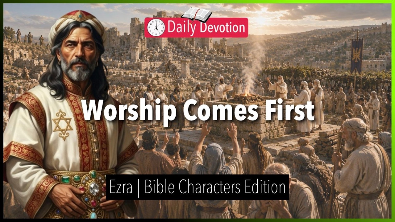 August 22: Worship Comes First - Ezra - Ezra 3 - 365 Daily Devotions cover art