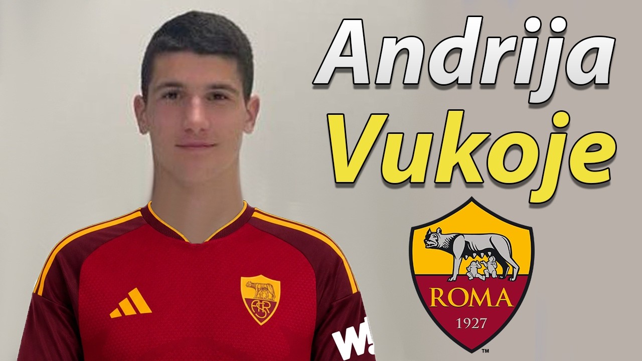 Andrija Vukoje ● Welcome to AS Roma 2026 🟡🔴🇲🇪 Best Skills, Passes & Tackles