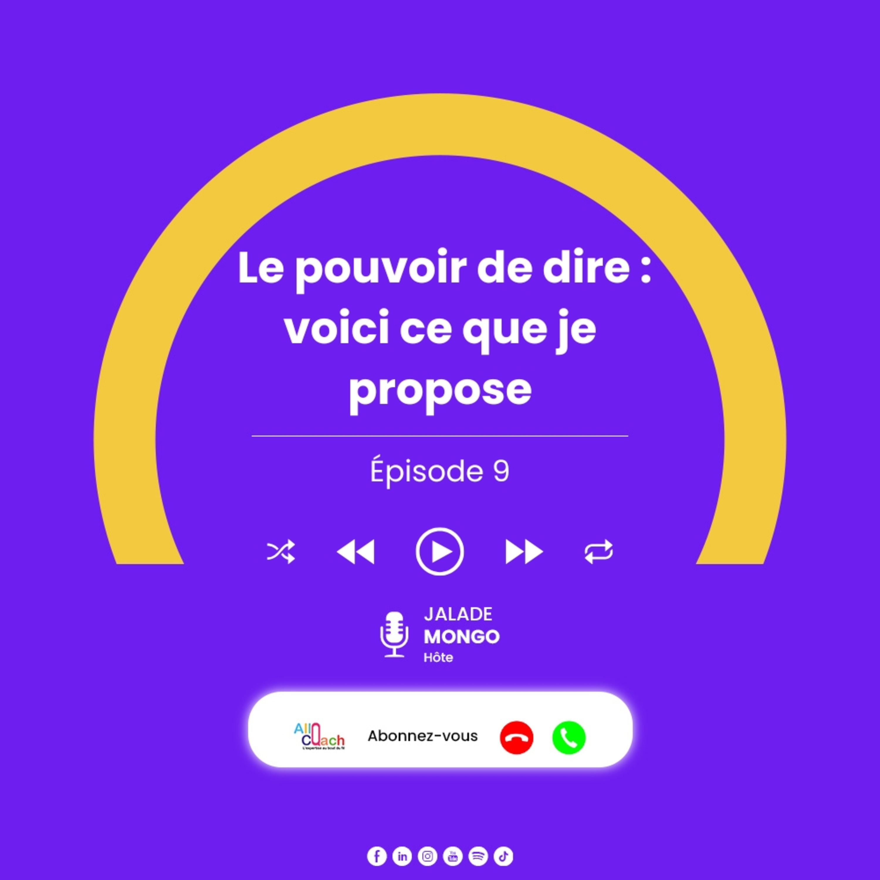 Le pouvoir de dire : voici ce que je propose cover art