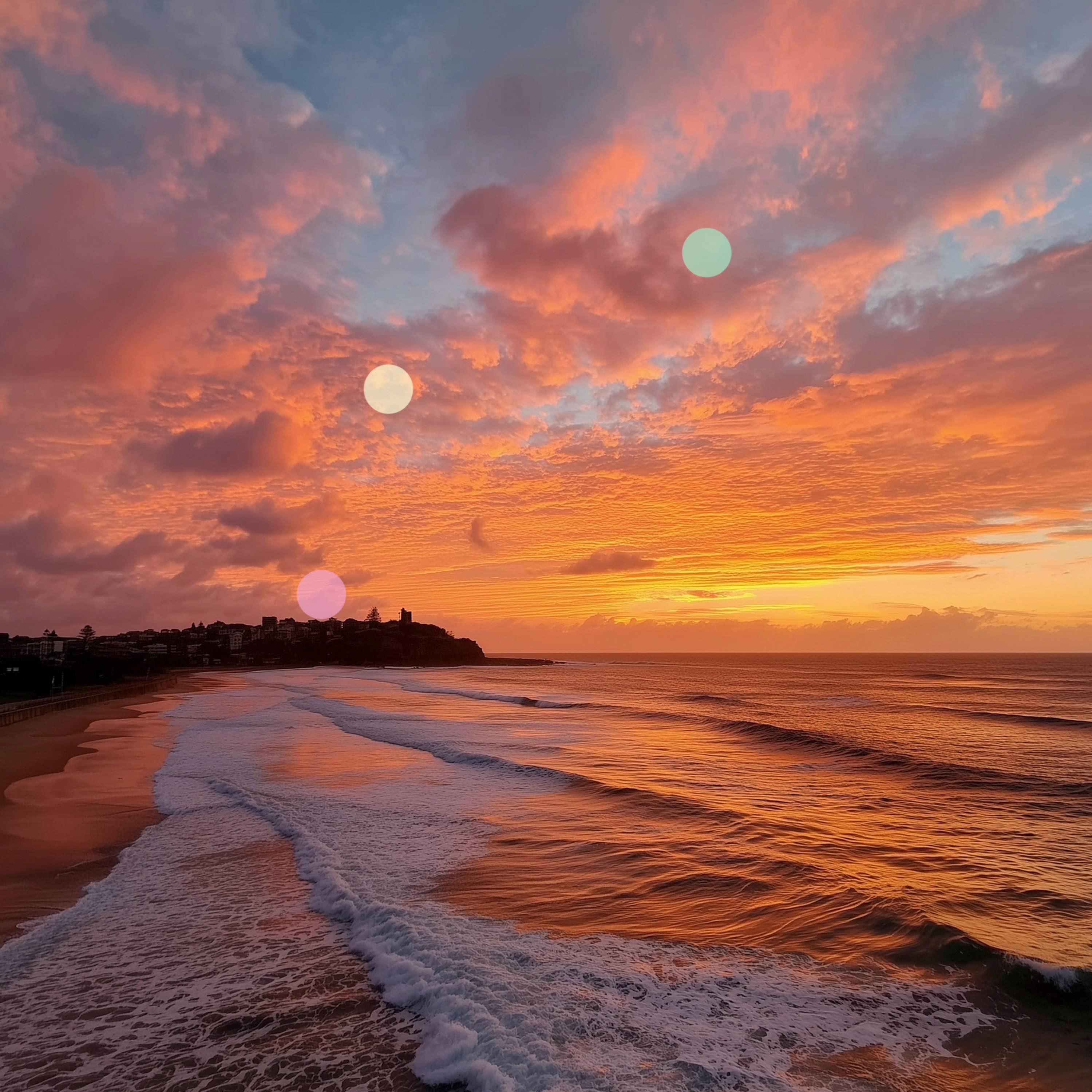 Vagues au Crépuscule