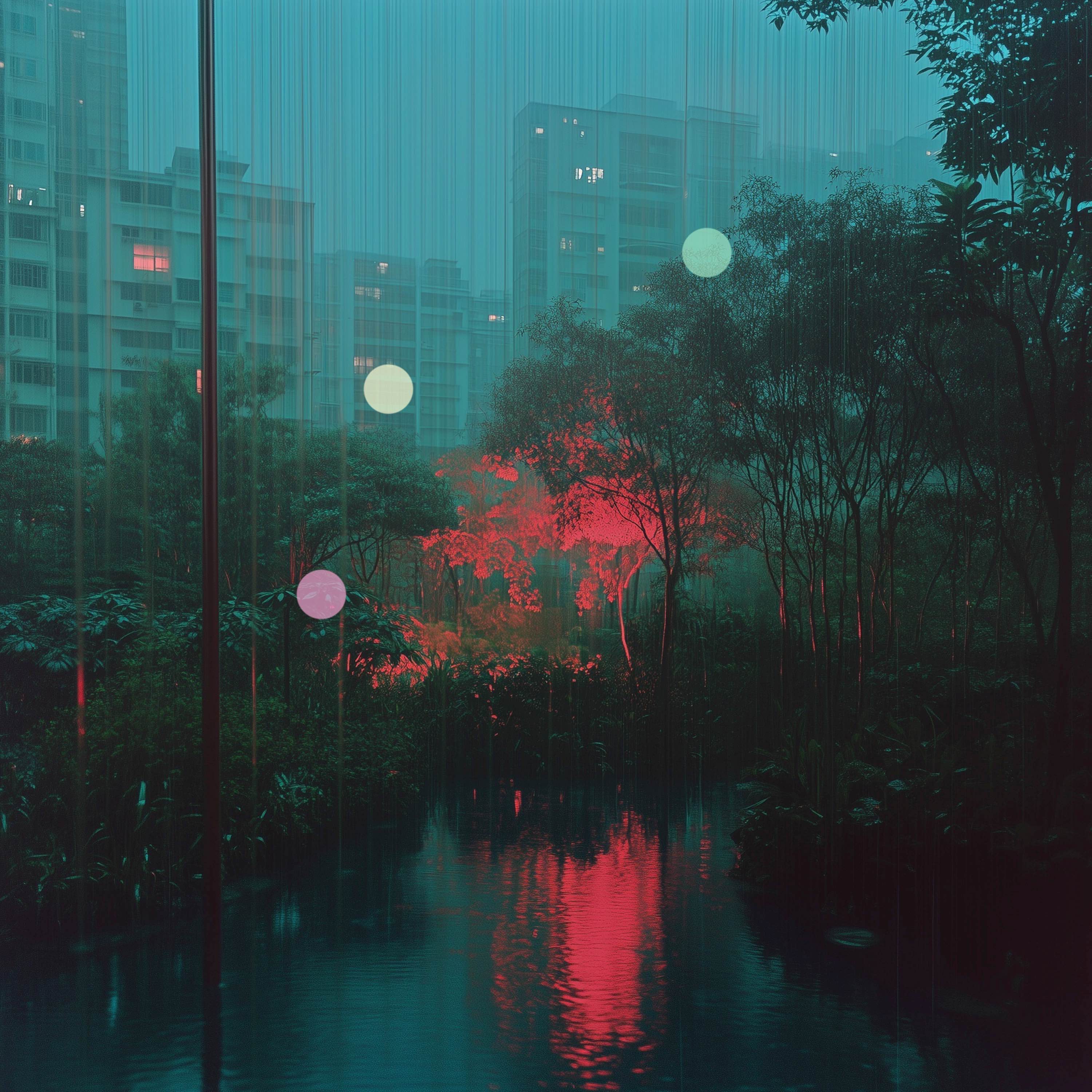 Mousson à Hong Kong la Nuit | Pluie Intense en Banlieue cover art