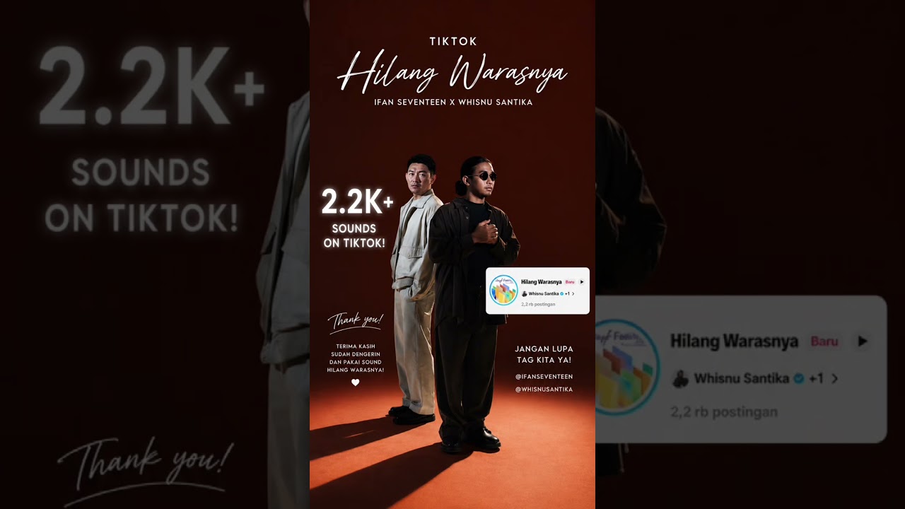 🔥 Popular on TikTok! 2,2K+ postingan Hilang Warasnya 🤎 @IfanSeventeenTV @WhisnuSantika cover art