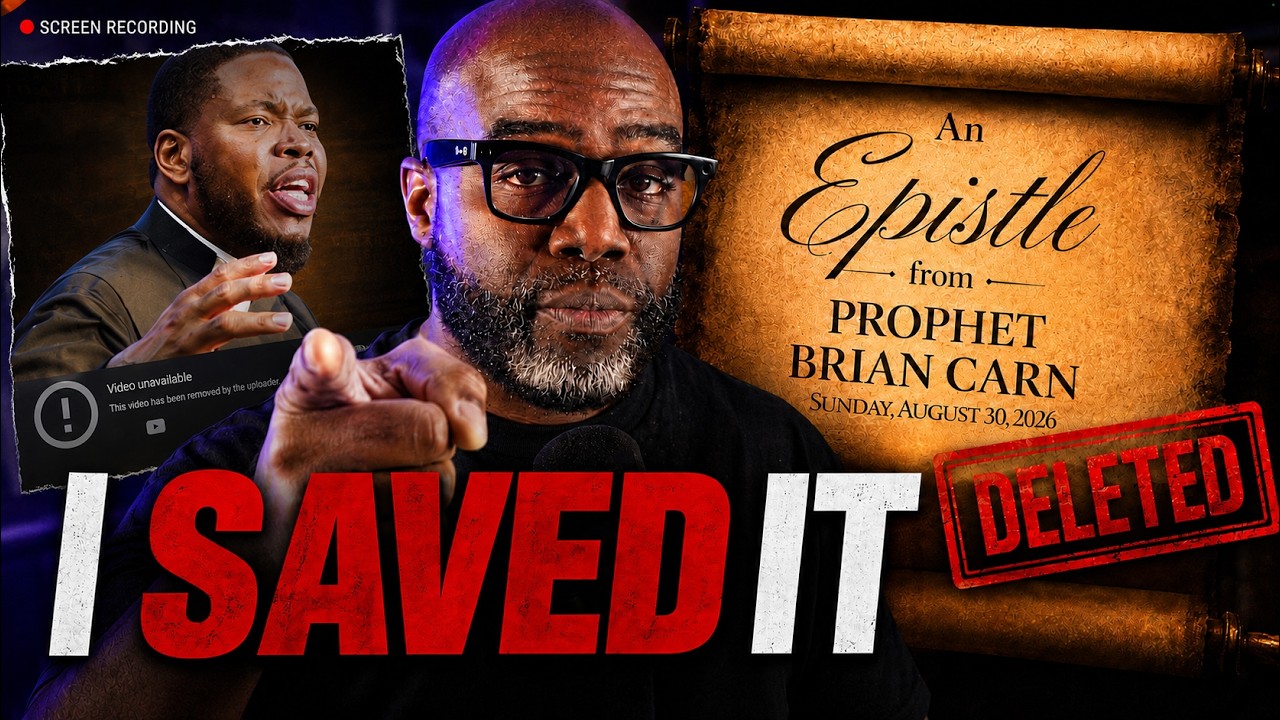 Brian Carn’s Church Read His “FIRST EPISTLE” From Prison… Then DELETED the Video cover art