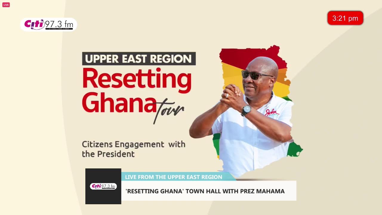 🚨 Citi FM LIVE! ‘Resetting Ghana’ Town Hall with President Mahama | Upper East Region cover art