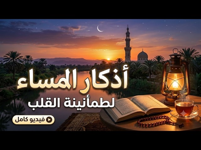 اذكار المساء بصوت يريح قلبك راحه نفسيه 💚 حصن نفسك وبيتك من الشيطان - dkar Al-Massa - Evening Adkar cover art