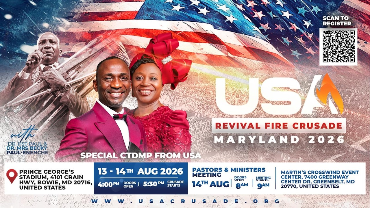 USA REVIVAL FIRE CRUSADE (DAY 1)  13-08-2026 cover art