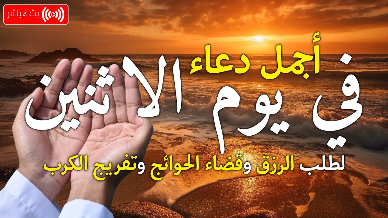 دعاء فى يوم الأثنين المستجاب دعاء 20 من شهرصفر للرزق والشفاء العاجل وقضاء الحوائج 🤲(4k) cover art