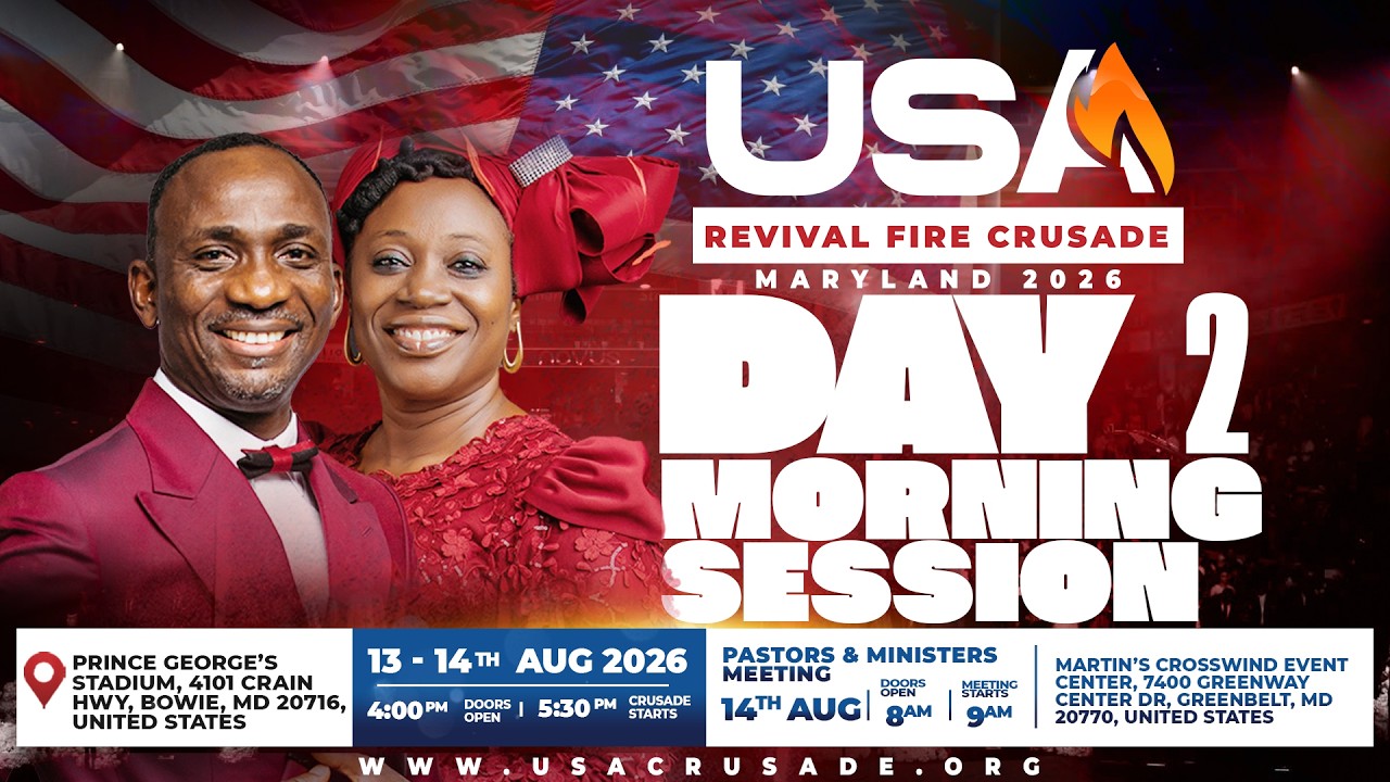 USA REVIVAL FIRE CRUSADE DAY 2 MORNING || MINISTERS' CONFERENCE || 14-08-2026 cover art