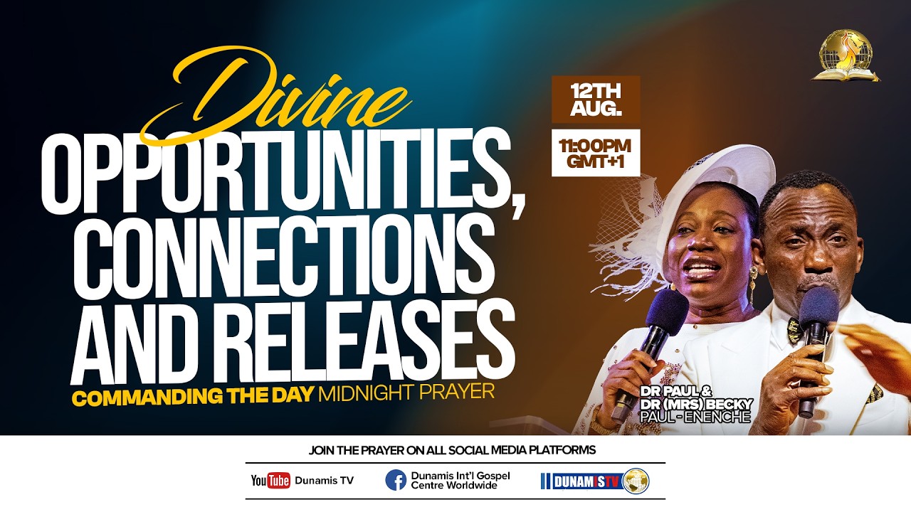COMMANDING THE DAY MIDNIGHT PRAYER  || DIVINE OPPORTUNITIES, CONNECTIONS AND RELEASES || 13-08-2026 cover art