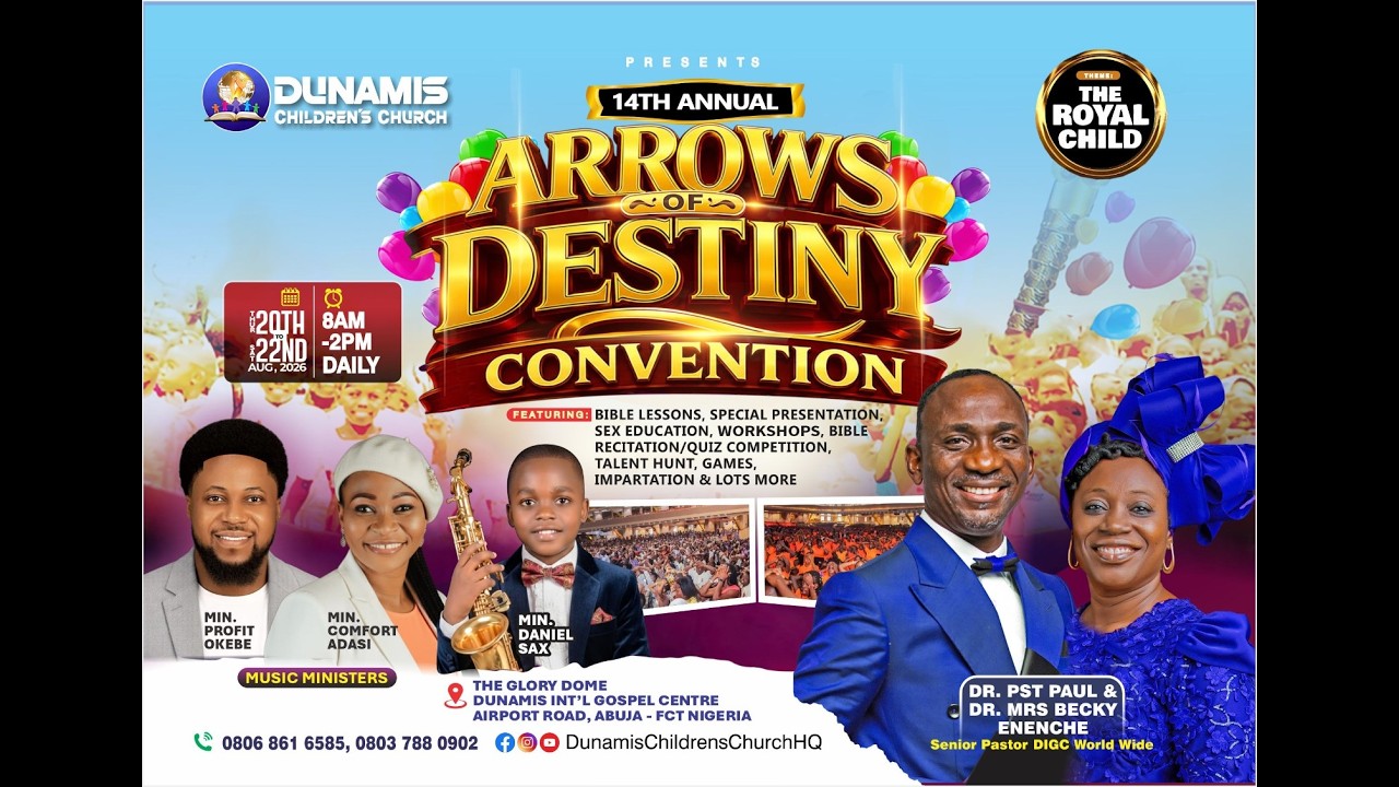 14TH ANNUAL ARROWS OF DESTINY CHILDREN'S CONVENTION 2026  || DAY 1 || 20-08-2026 cover art