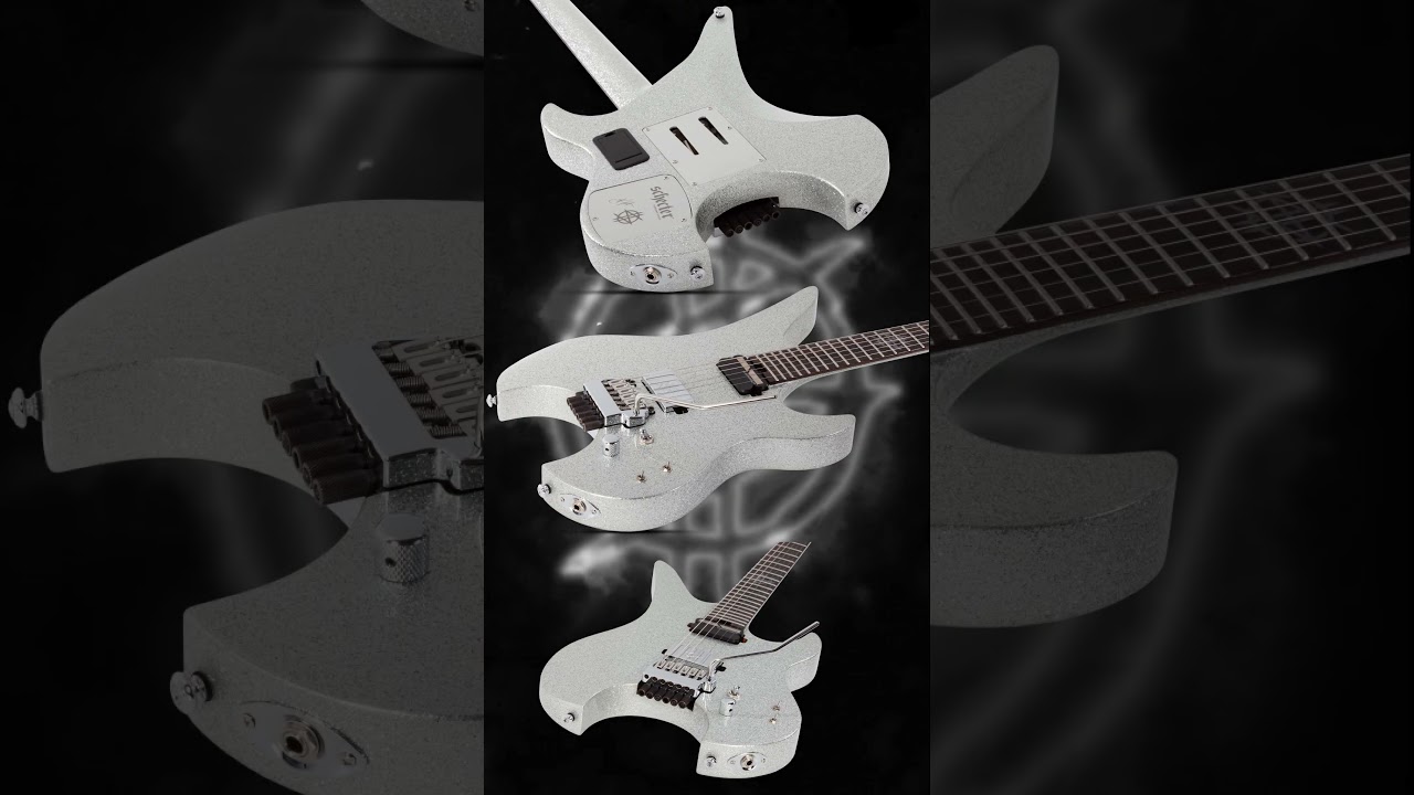 Cosmic Headless 6-String Silver Flake Guitar | story.synner.com