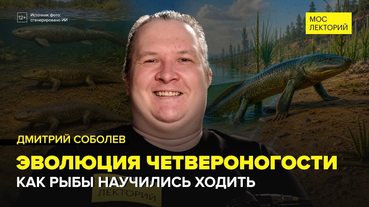 От плавников к лапам: как появилась четвероногость? | Дмитрий Соболев Лекция 2026 | Мослекторий cover art