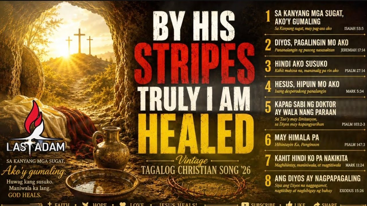 BY HIS STRIPES, TRULY I AM HEALED 🙏 | Tagalog Christian Healing Songs 2026 | God Heals cover art