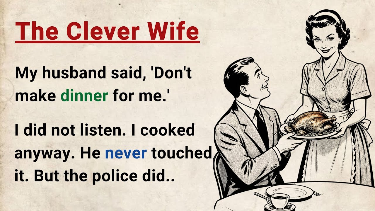 Learn English through Stories Level 3 ⭐ The Clever Wife - Improve your English | English Audio Story cover art