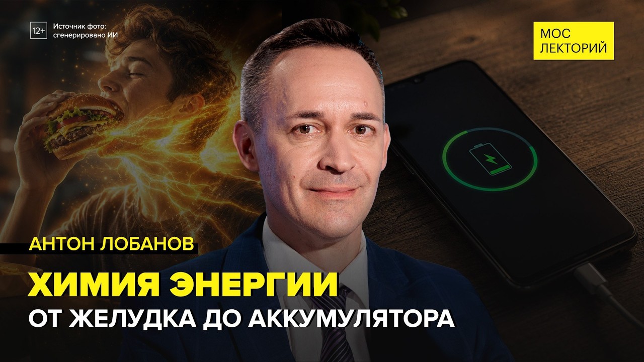 Химия энергии: как желудок разбирает пиццу на аминокислоты | Антон Лобанов Лекция 2026 | Мослекторий cover art