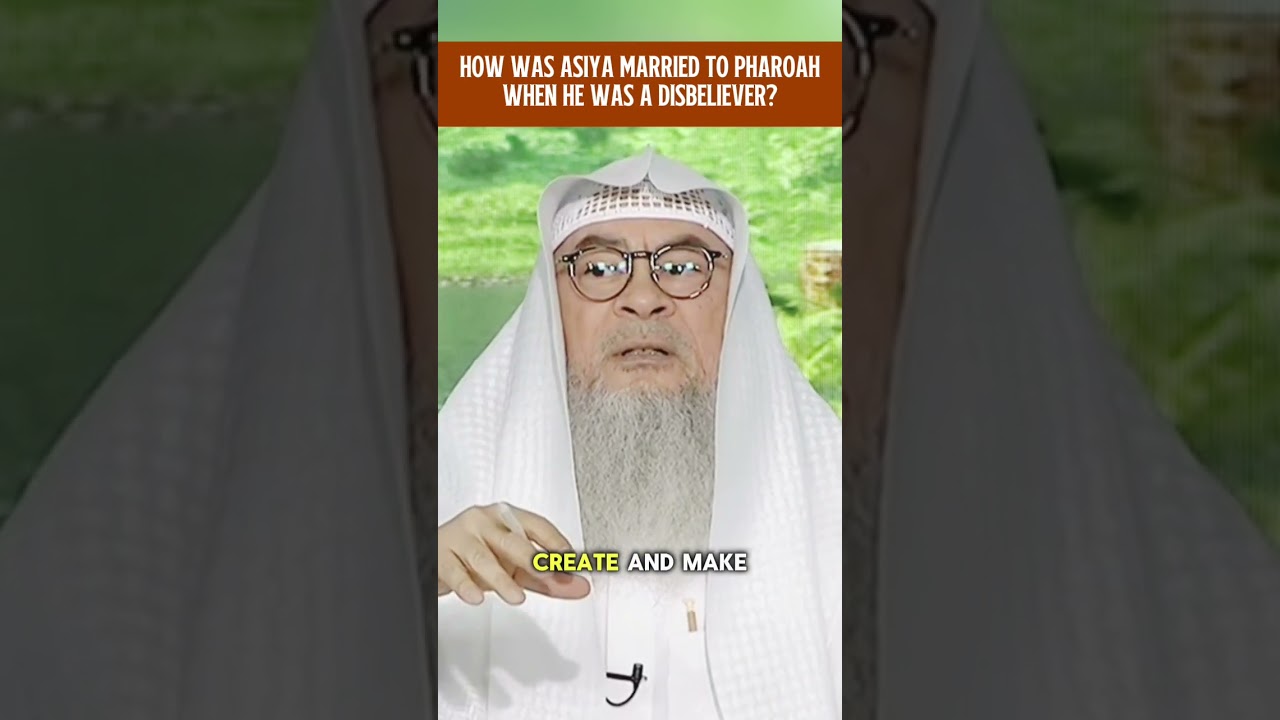 How was Asiya married to pharaoh when he was a disbeliever? || assim al hakeem cover art