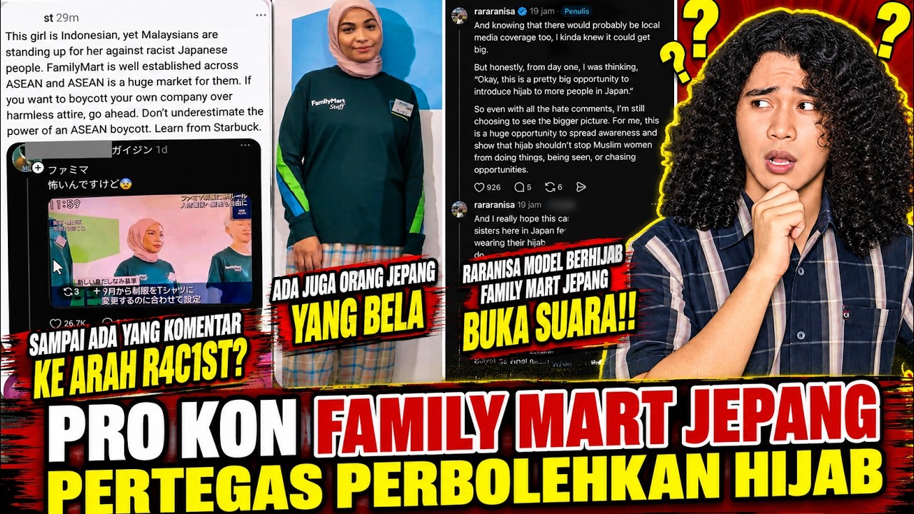 Heboh Netizen Jepang Debatkan Family Mart Pertegas Bolehkan Hijab? Modelnya dari Indonesia? cover art