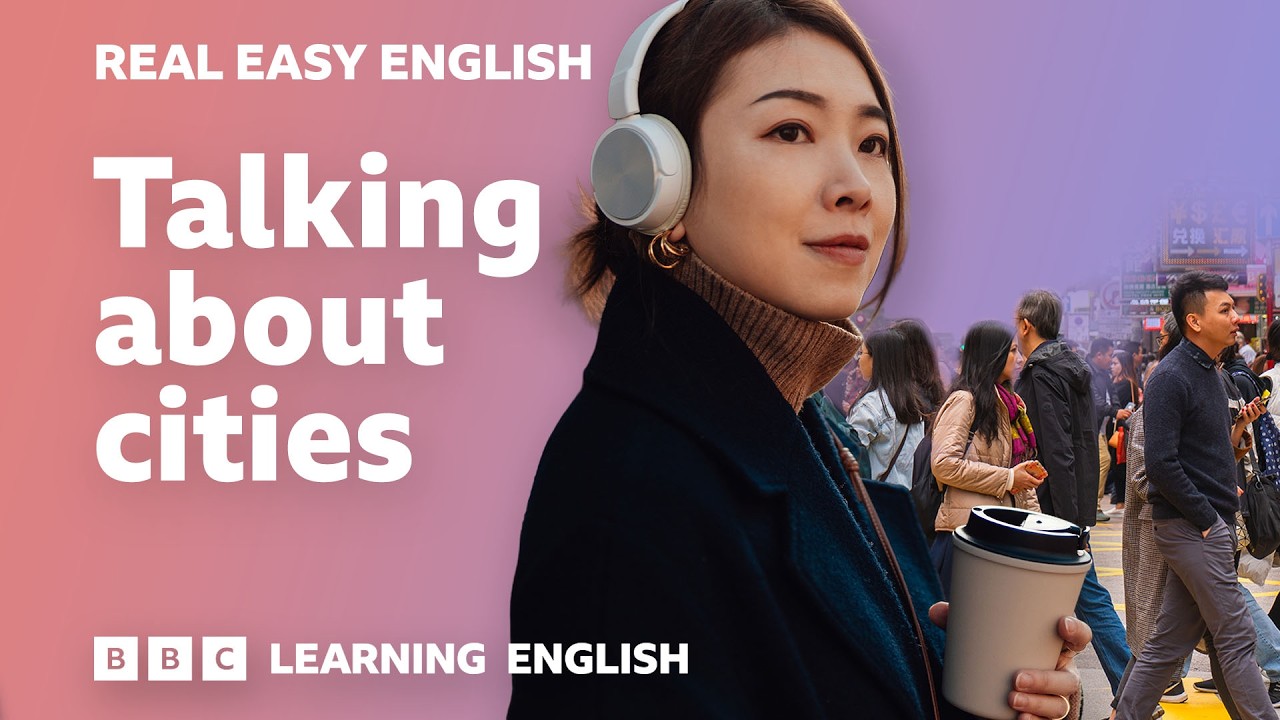 What are the pros and cons of living in a city?🏙️: Real Easy English cover art