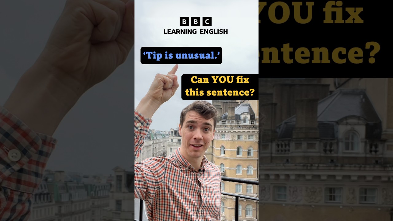 ‘Tip is unusual’ – Fix this sentence! #shorts cover art
