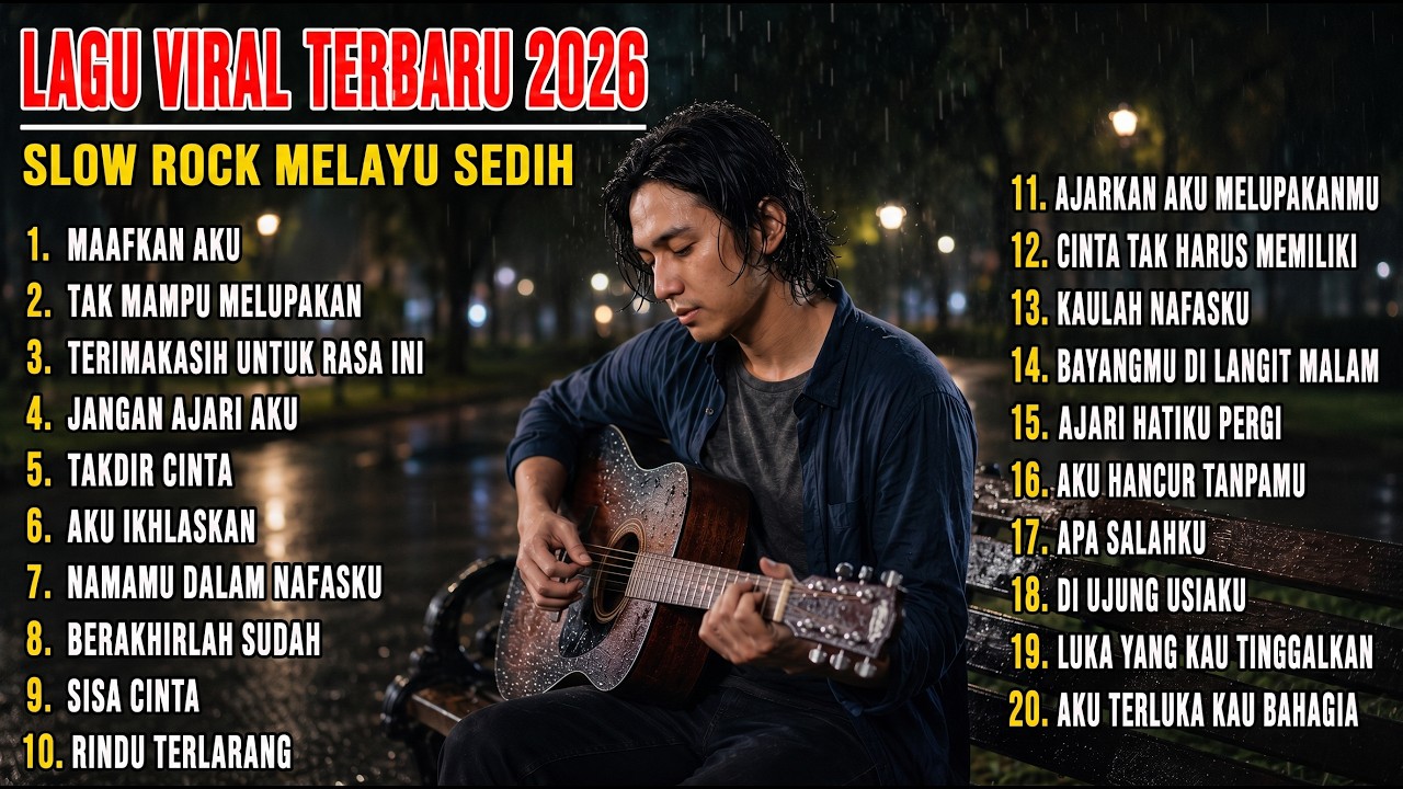 LAGU GALAU VIRAL 2026 | SLOW ROCK MELAYU TERBARU | PALING SEDIH MENYAYAT HATI – MAAFKAN AKU cover art
