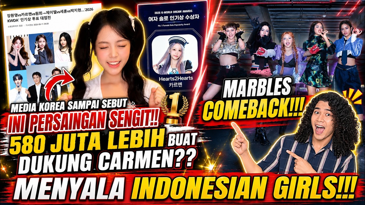 Power Of Fans Carmen Hearts2Hearts, 580 Juta Lebih Buat Vote?? | Marbles Comeback dengan Catch Me cover art