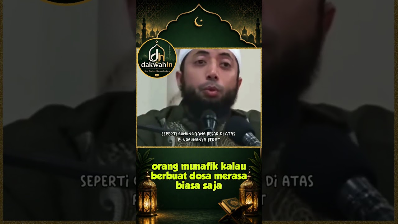 orang munafik kalau berbuat dosa merasa biasa saja #khalidbasalamah #kajianislam #ceramah cover art