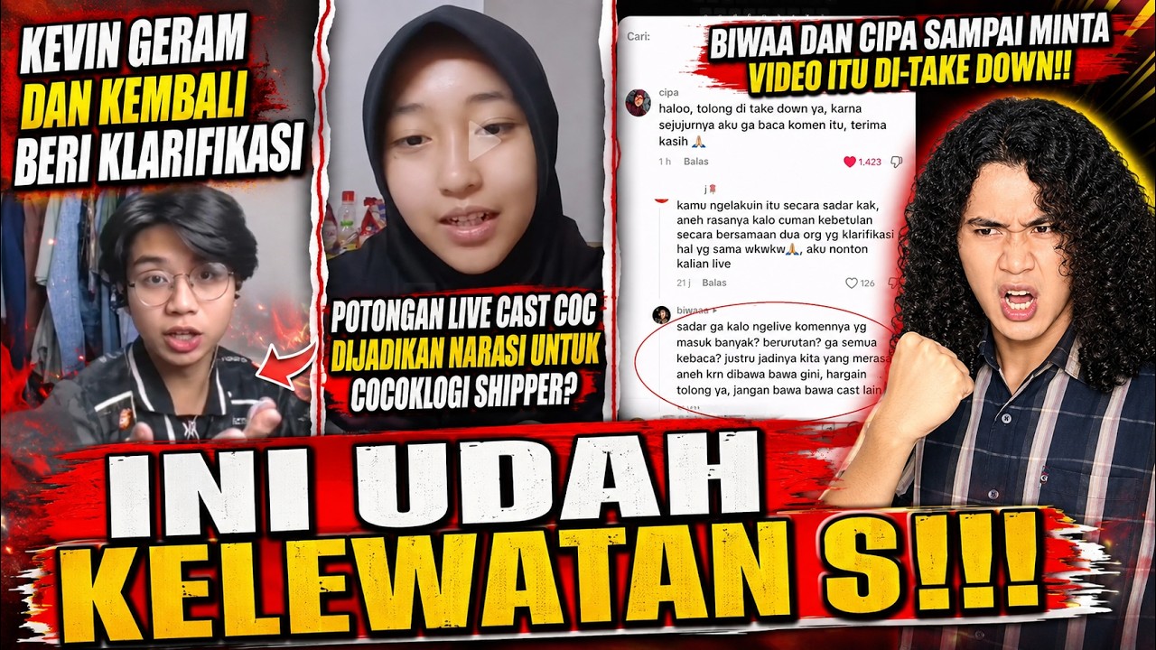Kevin Lius Bong DIHUJAT? Geram dan Beri Klarifikasi !! Ulah Oknum Fans Shipper COC Kelewatan cover art