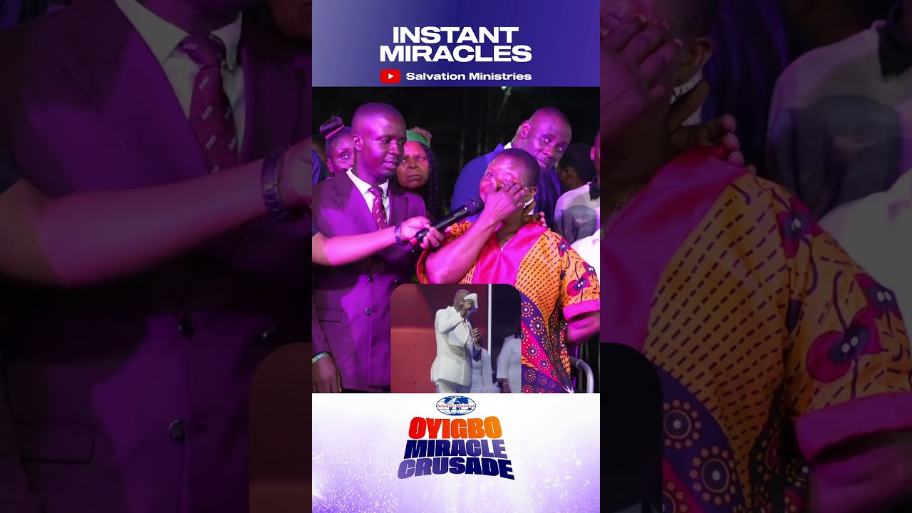 She had been blind in her right eye, but during the Oyigbo Miracle Crusade, she regained her sight. cover art