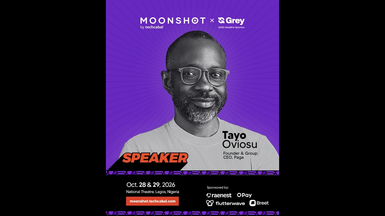 We’re excited to announce that Tayo Oviosu will be speaking at Moonshot 2026! cover art