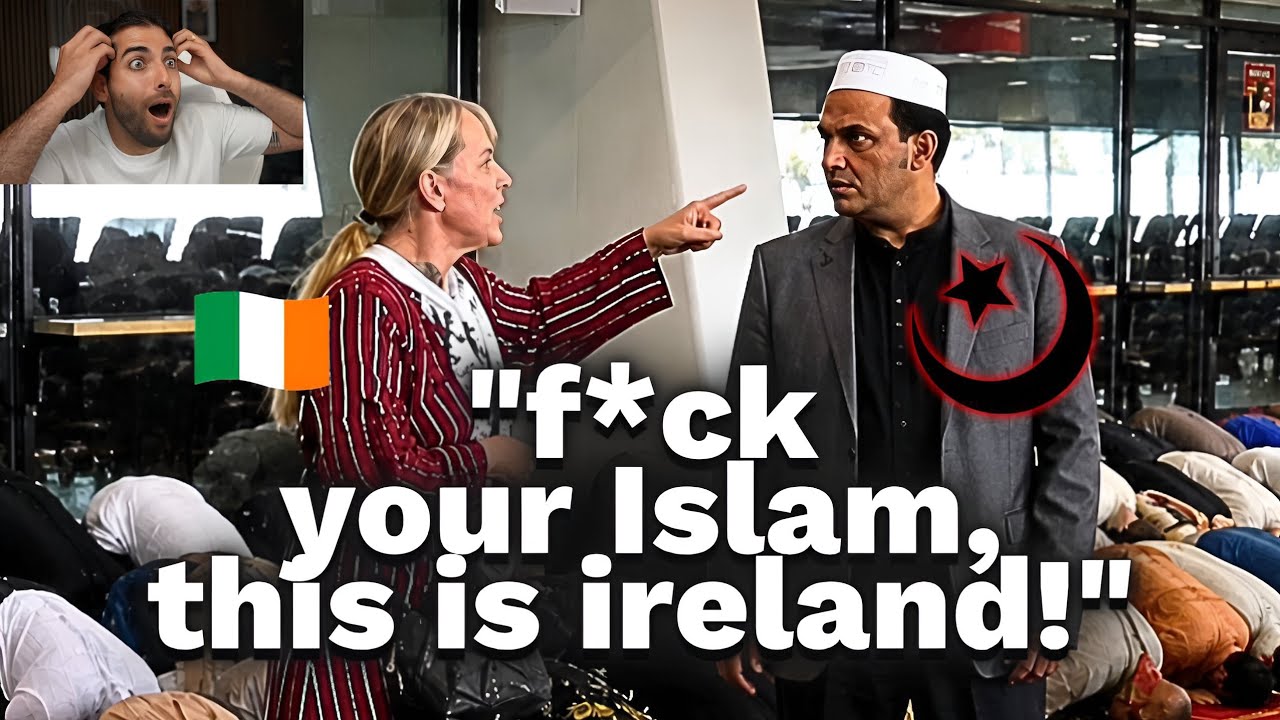 Brave Irish Woman STANDS UP To Entire Mob Of Islamists Praying in Public! cover art