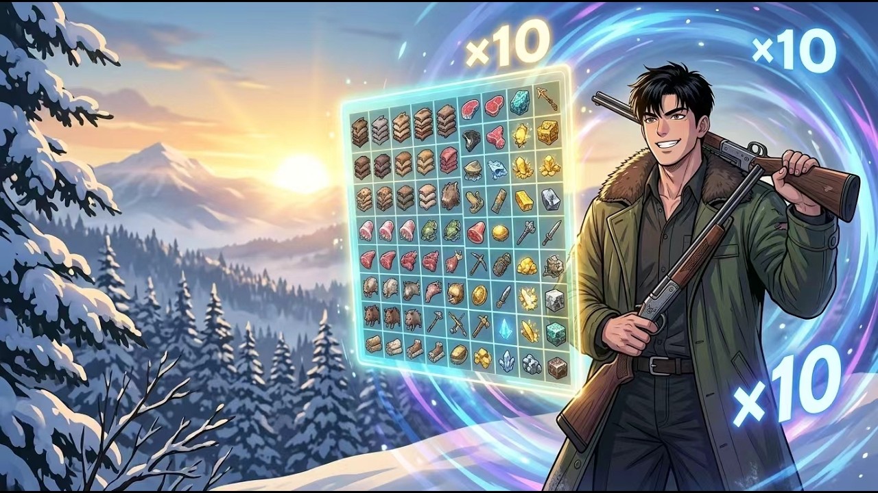 10x Time Speed + Infinite Storage: Insane Hunting in the Wild Khingan Mountains! cover art