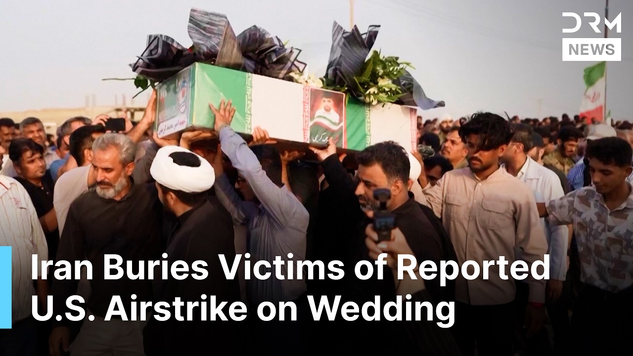 Iran Holds Funeral for Victims of Reported U.S. Airstrike on Wedding Gathering | AK1N cover art