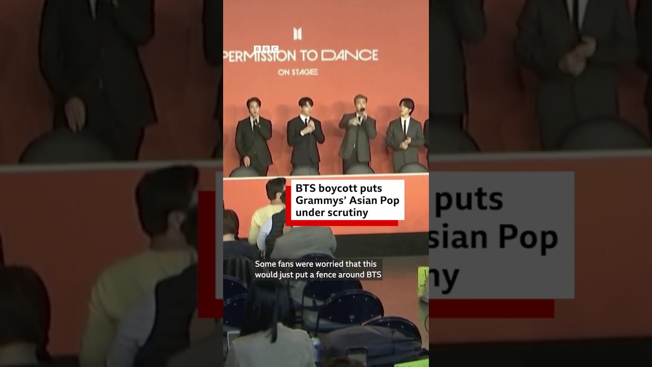 BTS boycott puts Grammys' Asian Pop under scrutiny - BBC World Service #shorts cover art