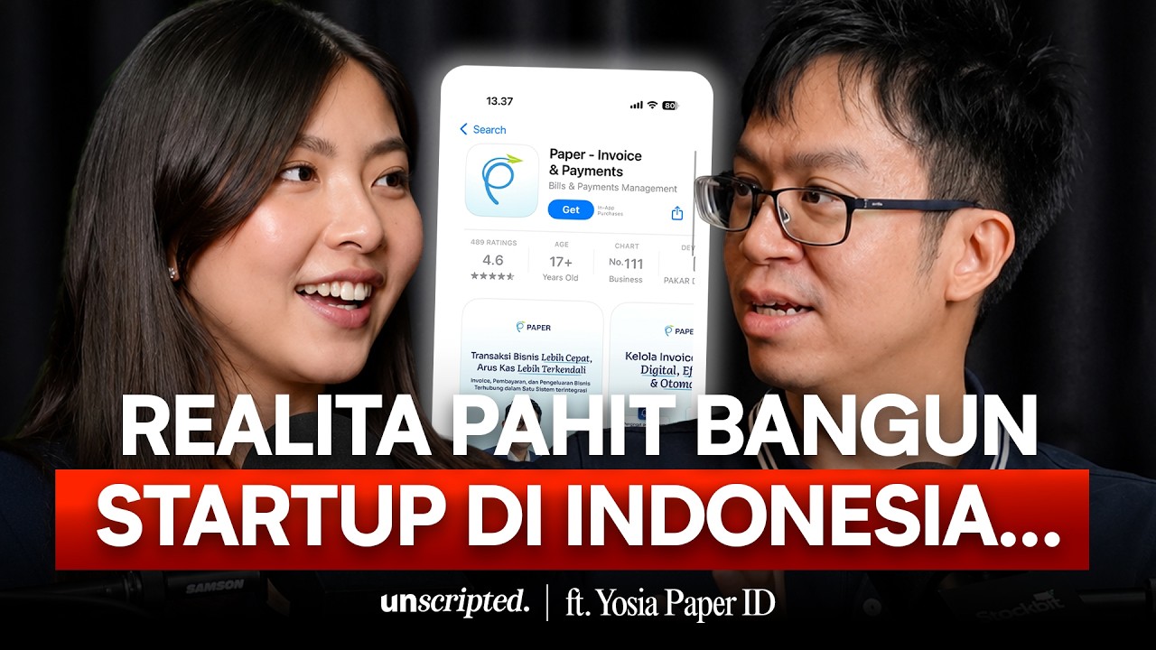 Cerita Bangun Startup Financial UMKM Tersukses di Indonesia #UnscriptedByTheresa ft Yosia Paper ID cover art