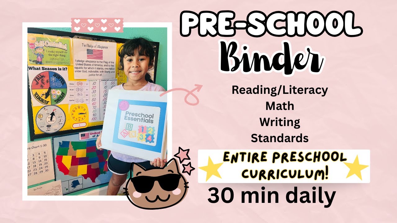 Preschool Daily Learning Binder- Entire Preschool Curriculum cover art