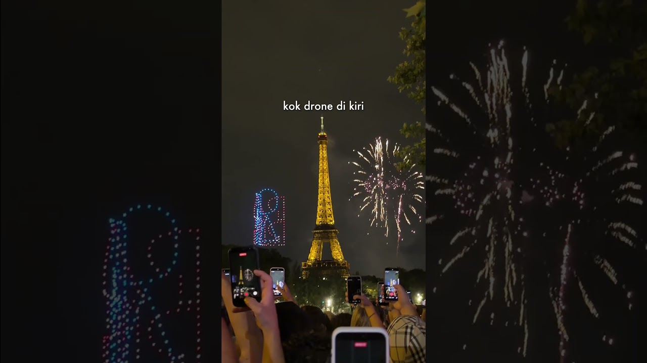 Nungguin Drone Show di Eiffel Tower?! #eiffel #paris #theresalearns cover art