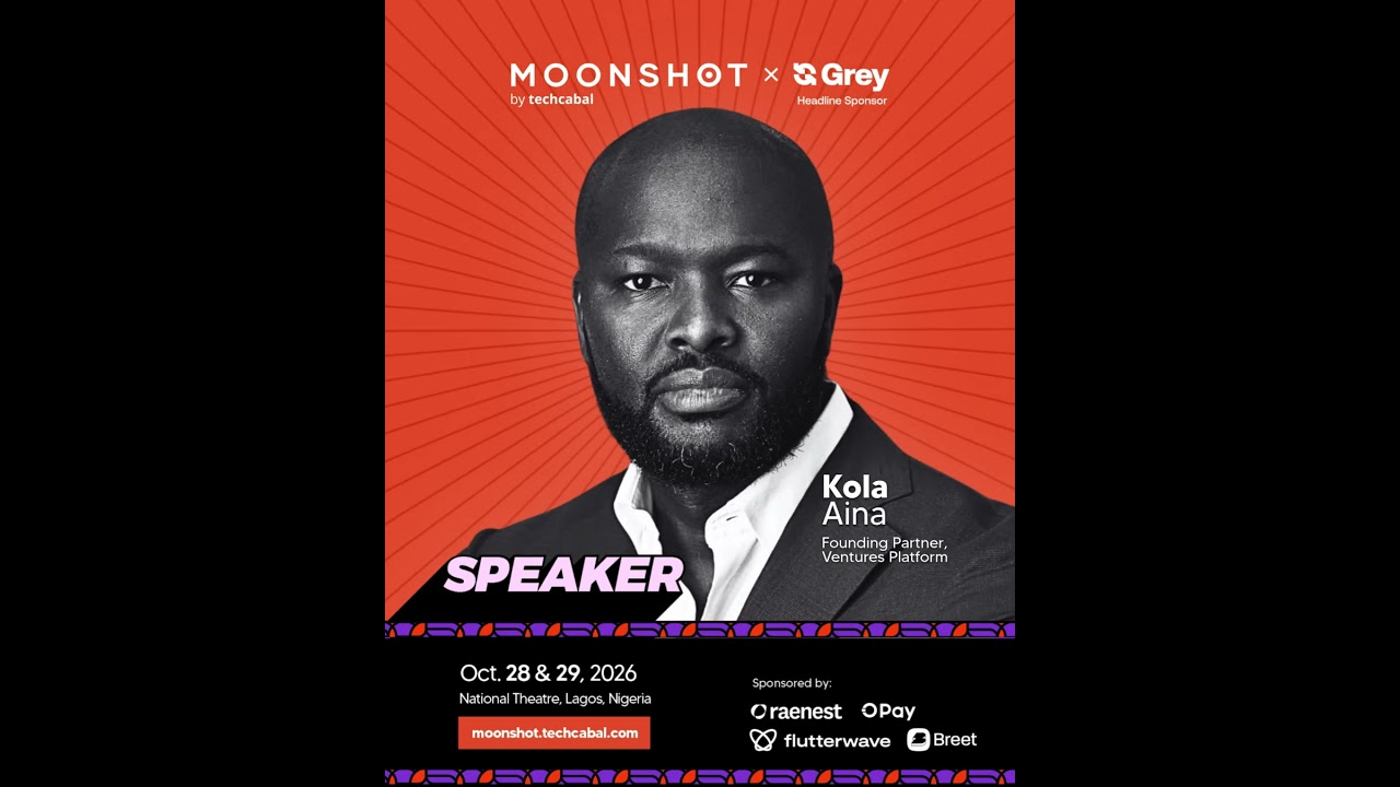 We’re excited to announce that Kola Aina will be speaking at Moonshot 2026! cover art