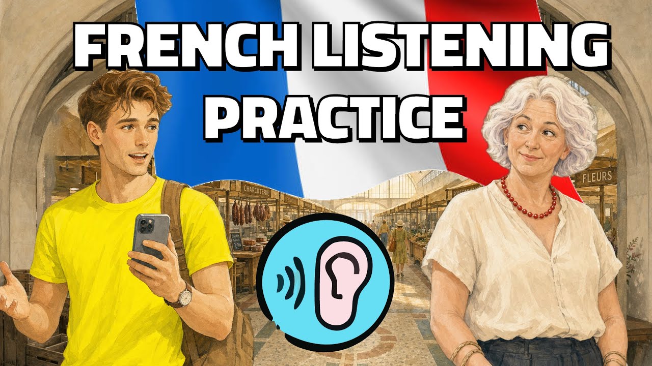 Learn French 🇫🇷 French Listening Comprehension - The Sunday Market cover art