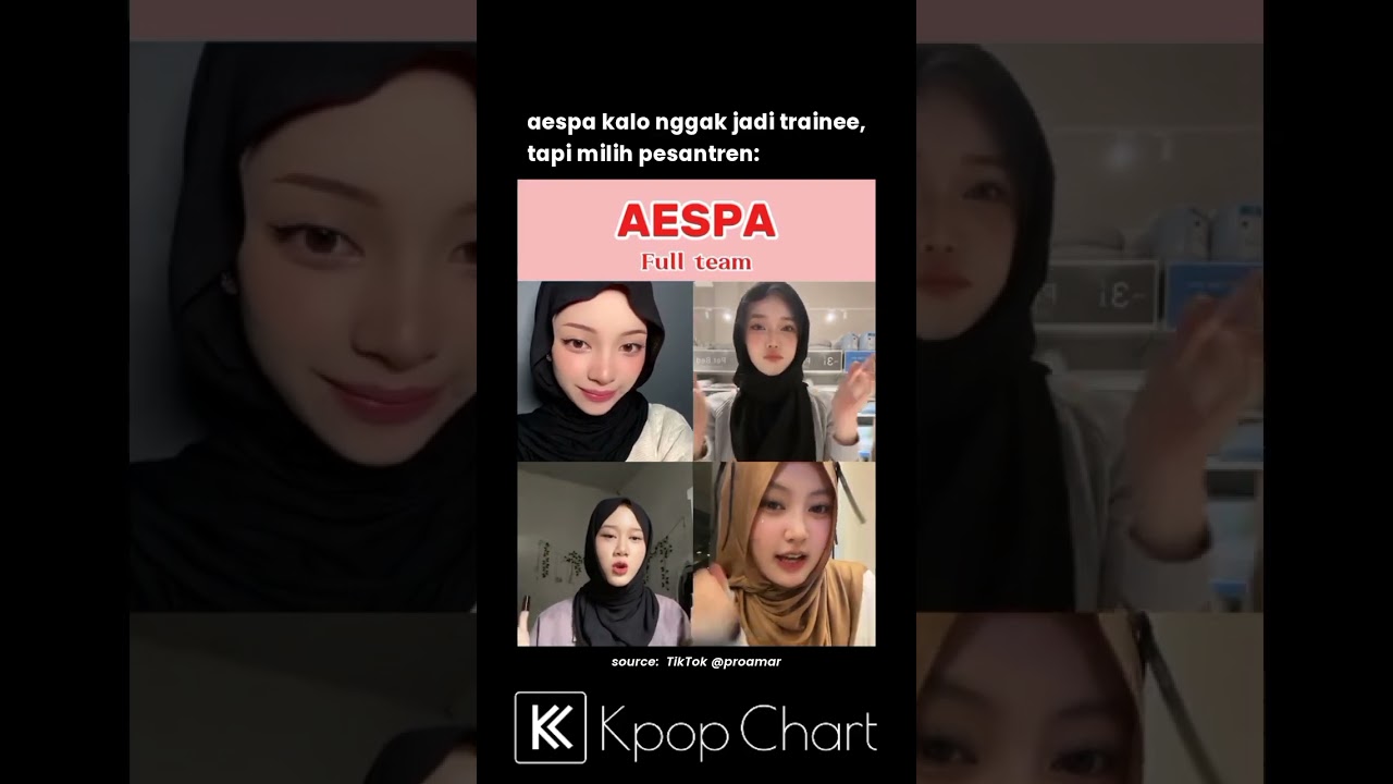 #aespa kalo nggak jadi idol, trus masuk pesantren #kpopchart cover art