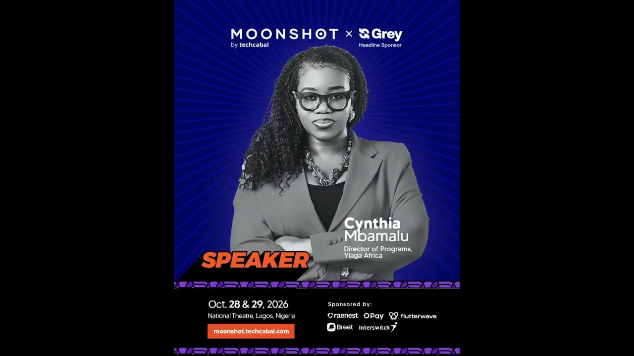 Moonshot Speaker Alert! Cynthia Mbamalu will be speaking at Moonshot #tech #techcabal #moonshot cover art
