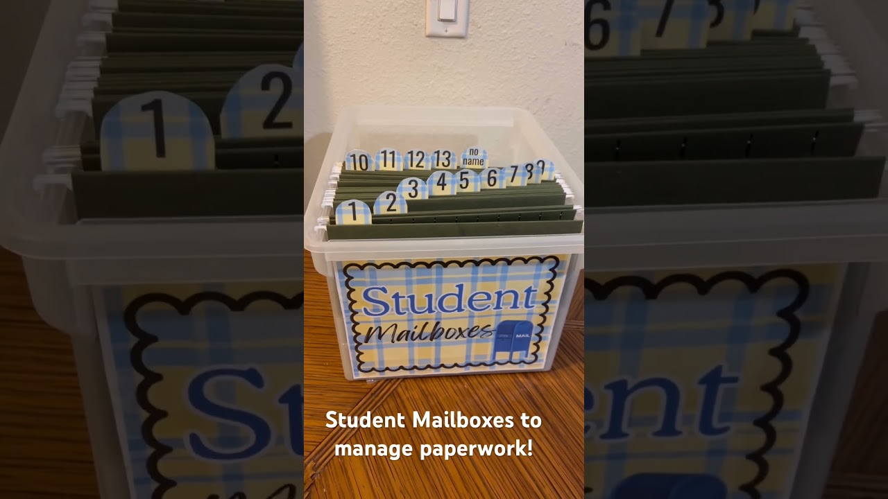 Student Mailboxes to manage paperwork! #teacher #teacherresources #thirdgradeteacher #classroom cover art