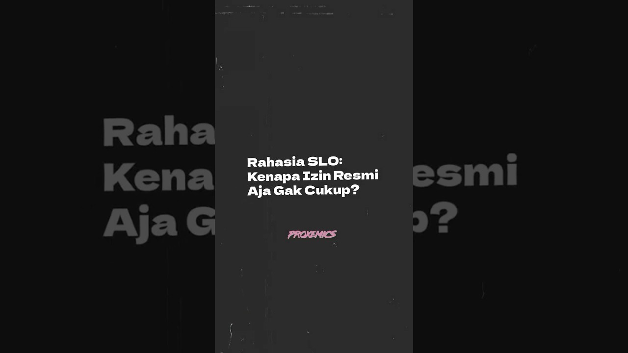 Izin Resmi Aja Ternyata Gak Cukup?! Rahasia SLO Perusahaan 🏢🚨 cover art