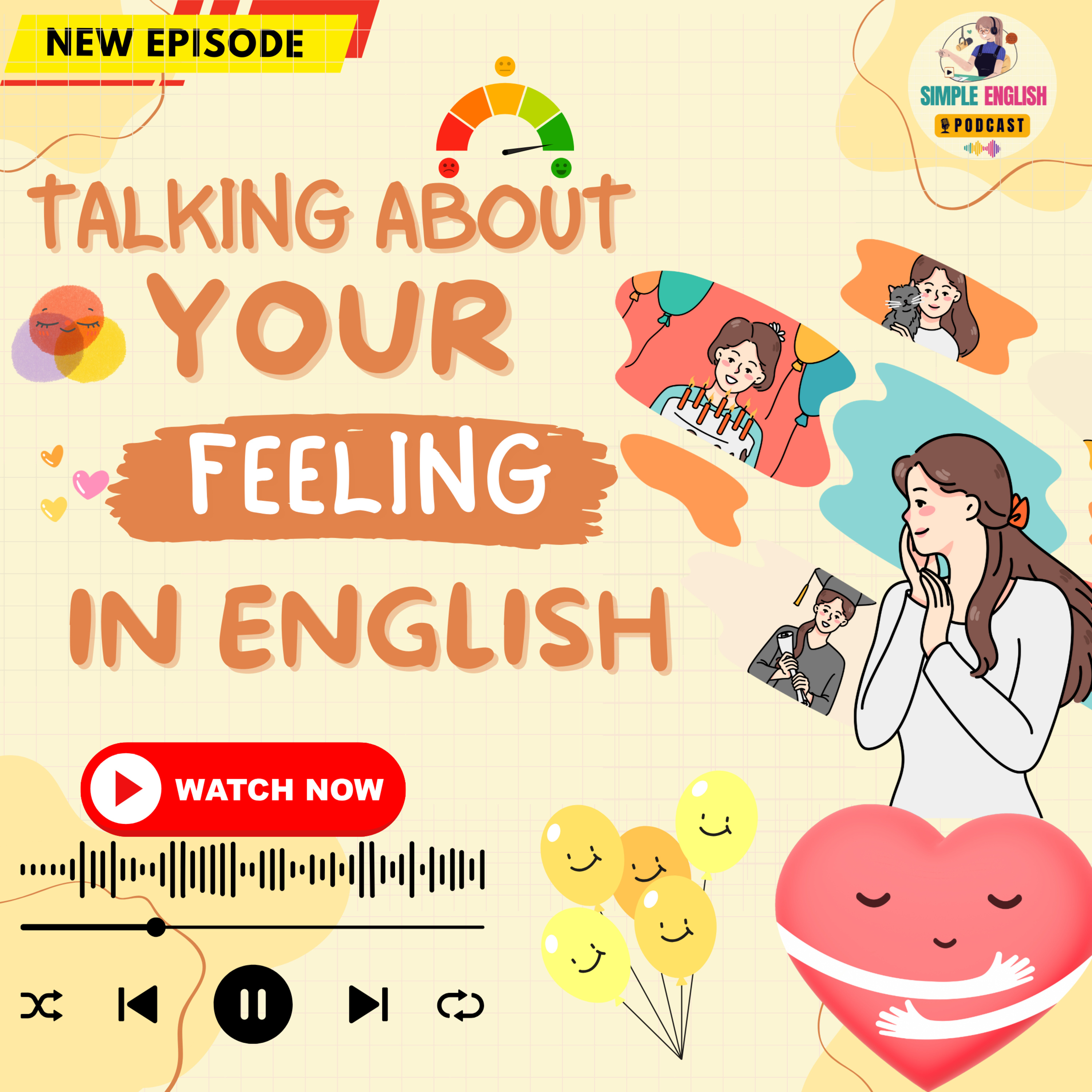 Talking About Your Feelings in English | Easy Speaking Practice for Beginners🎧