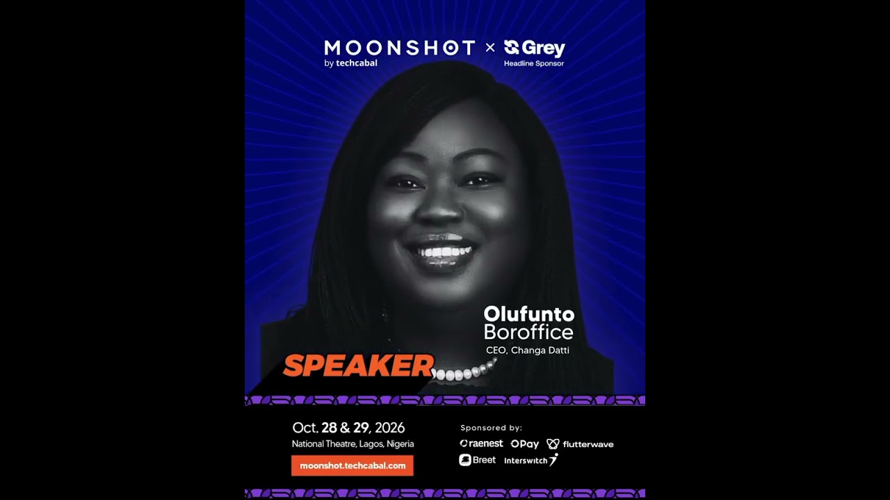 Moonshot Speaker Alert! Olufunto Boroffice will be speaking at Moonshot! #tech #techcabal #moonshot cover art