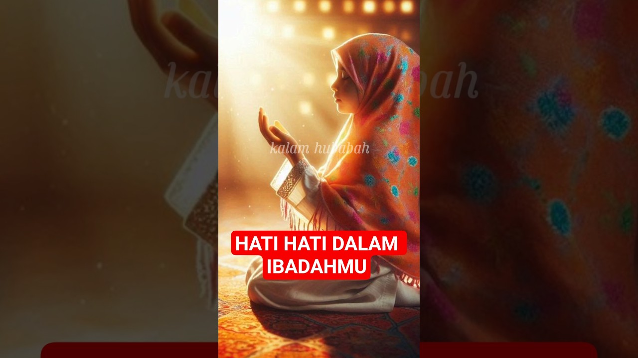 Hati-hati dalam ibadah mu ][ ustazah Halimah Alaydrus | kalam hubabah cover art