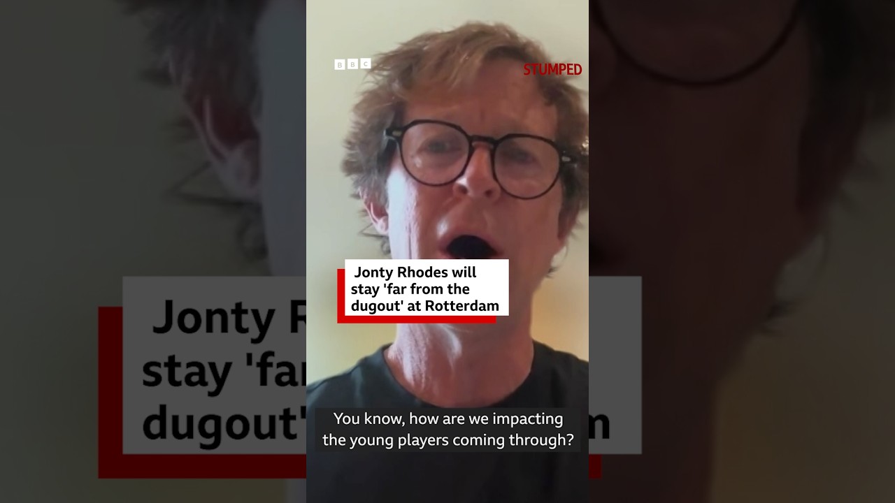 Jonty Rhodes to stay 'far removed from the dugout' at Rotterdam Dockers - BBC World Service #shorts cover art