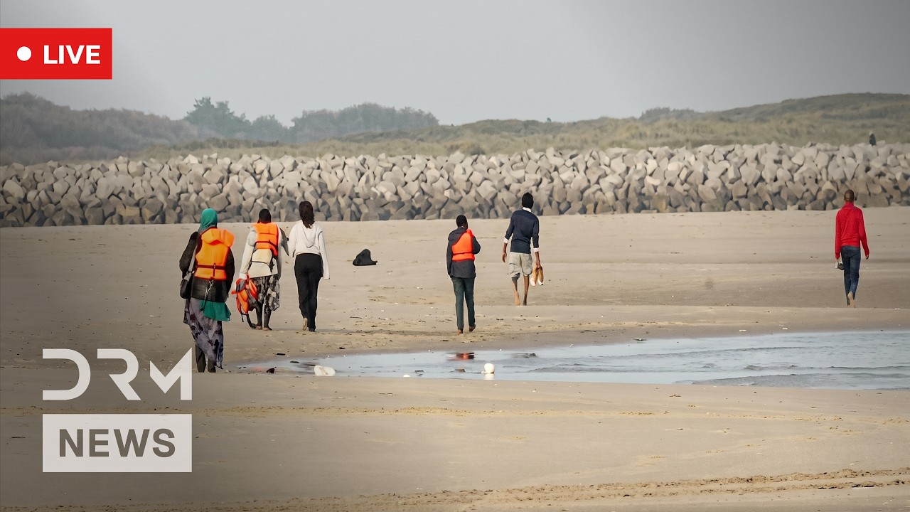 LIVE: View of Migrants on the Northern French Coast at Dawn | Gravelines | DRM News | AC1F cover art