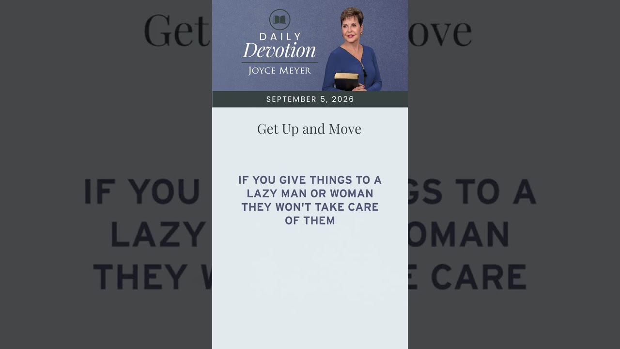 Get Up and Move | Daily Devotion from Joyce Meyer cover art